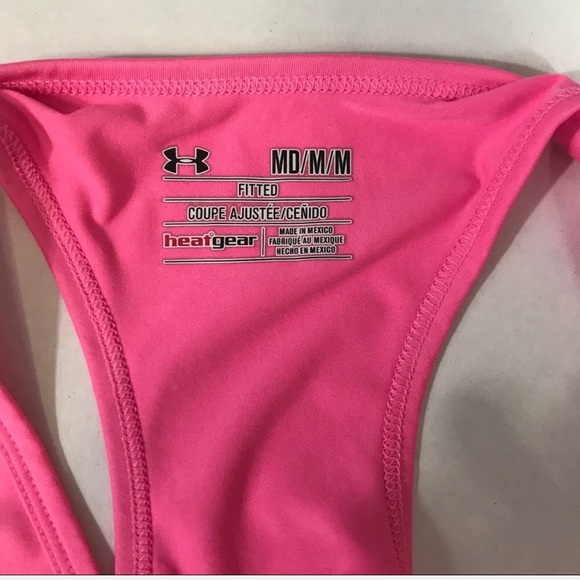 SOLD Under Armour Pink Athletic Racerback Tank - Picture 7 of 7